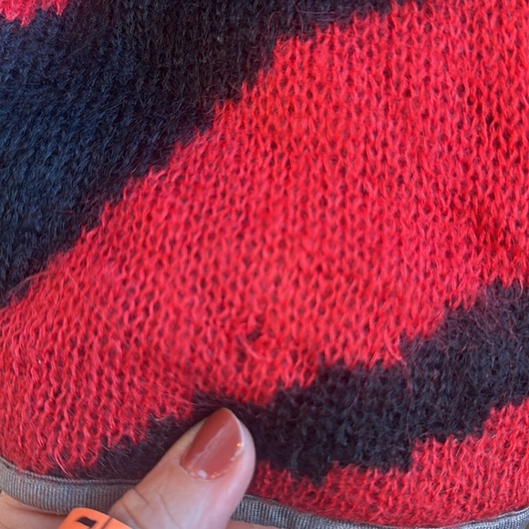 Mohair red/black multi animal print sweater by Escada - Picture 11 of 11